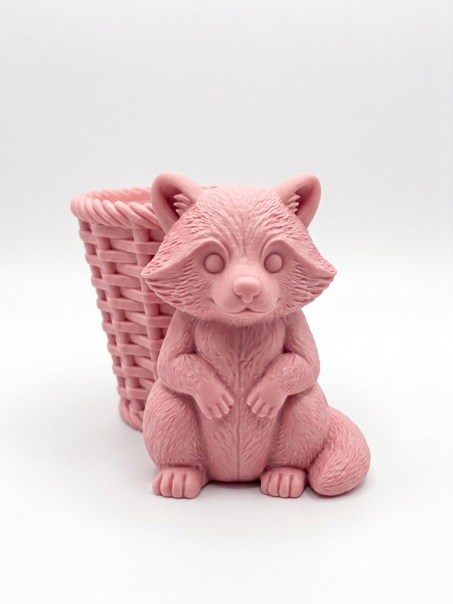 Raccoon Wicker Planter - Image 5