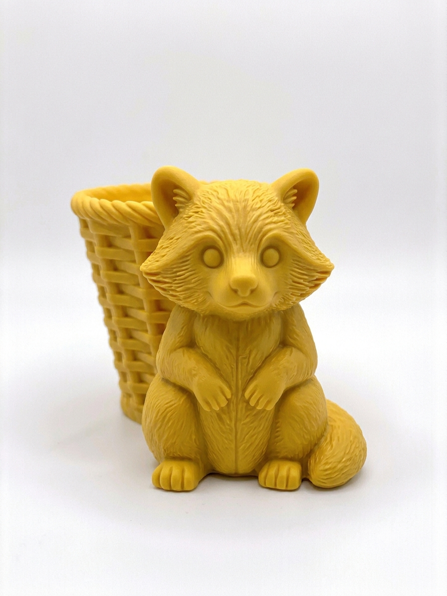 Raccoon Wicker Planter - Image 12