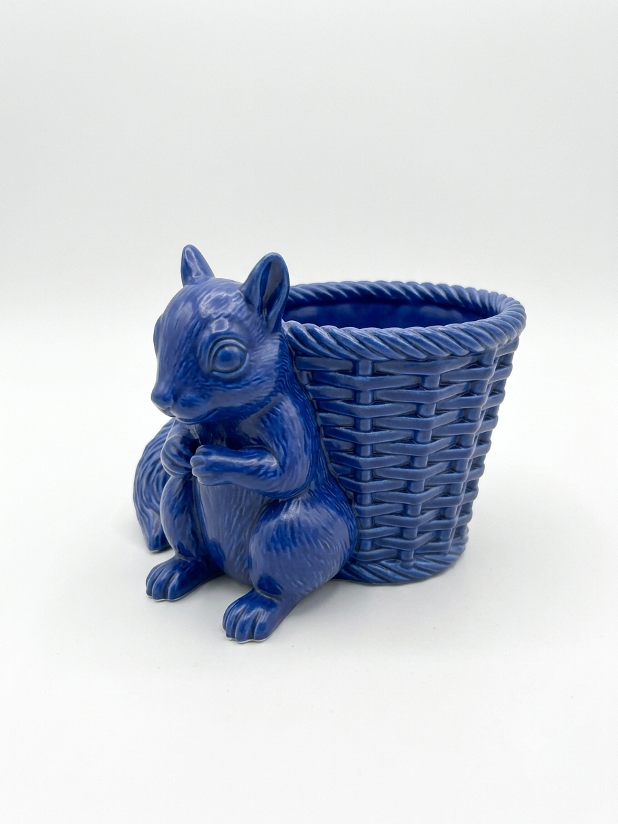 Squirrel Wicker Planter - Image 3