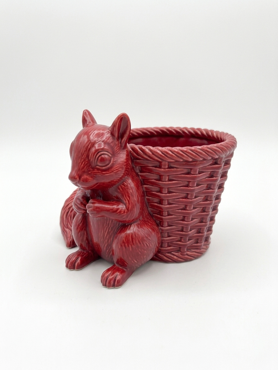 Squirrel Wicker Planter - Image 4