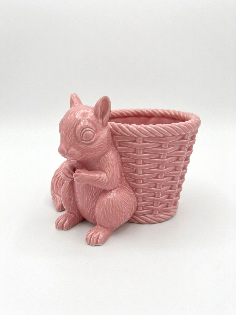 Squirrel Wicker Planter - Image 5