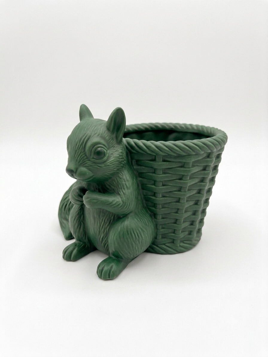 Squirrel Wicker Planter - Image 8