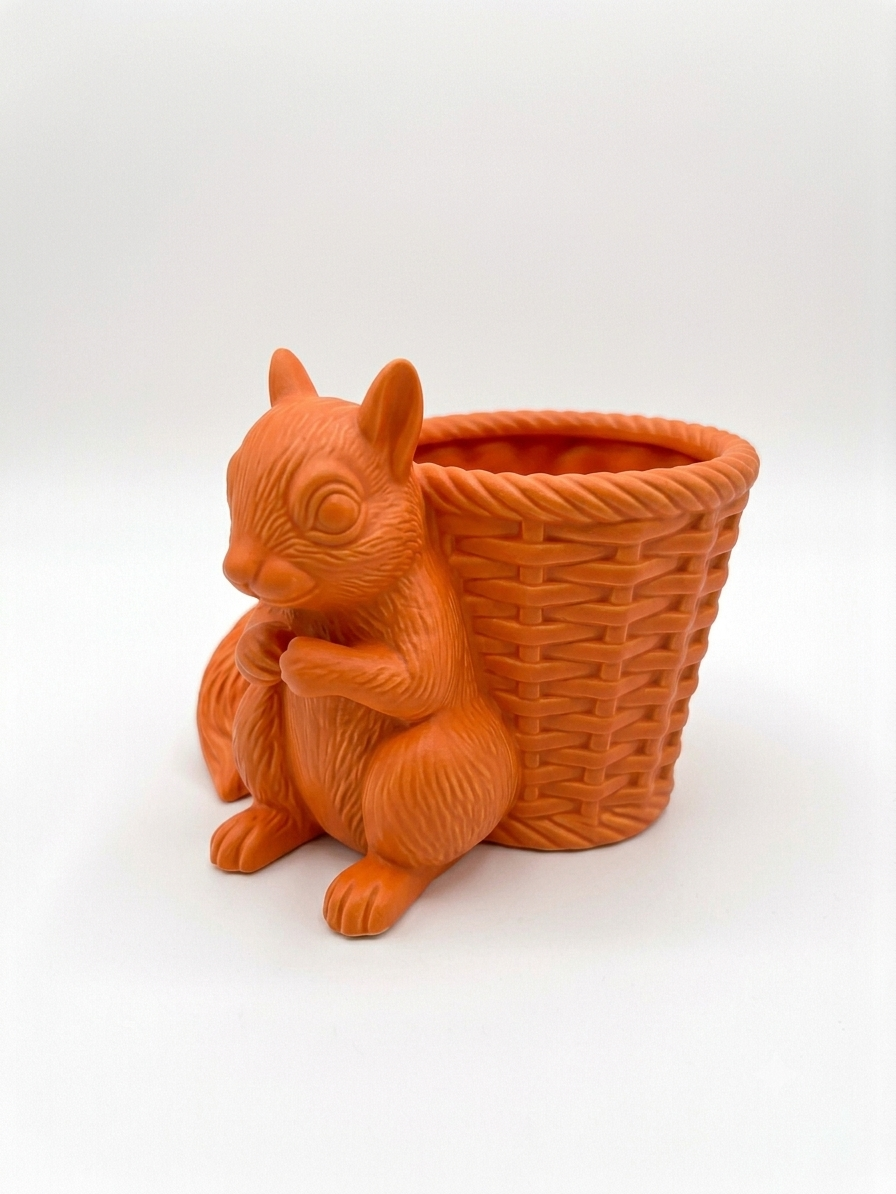 Squirrel Wicker Planter - Image 9