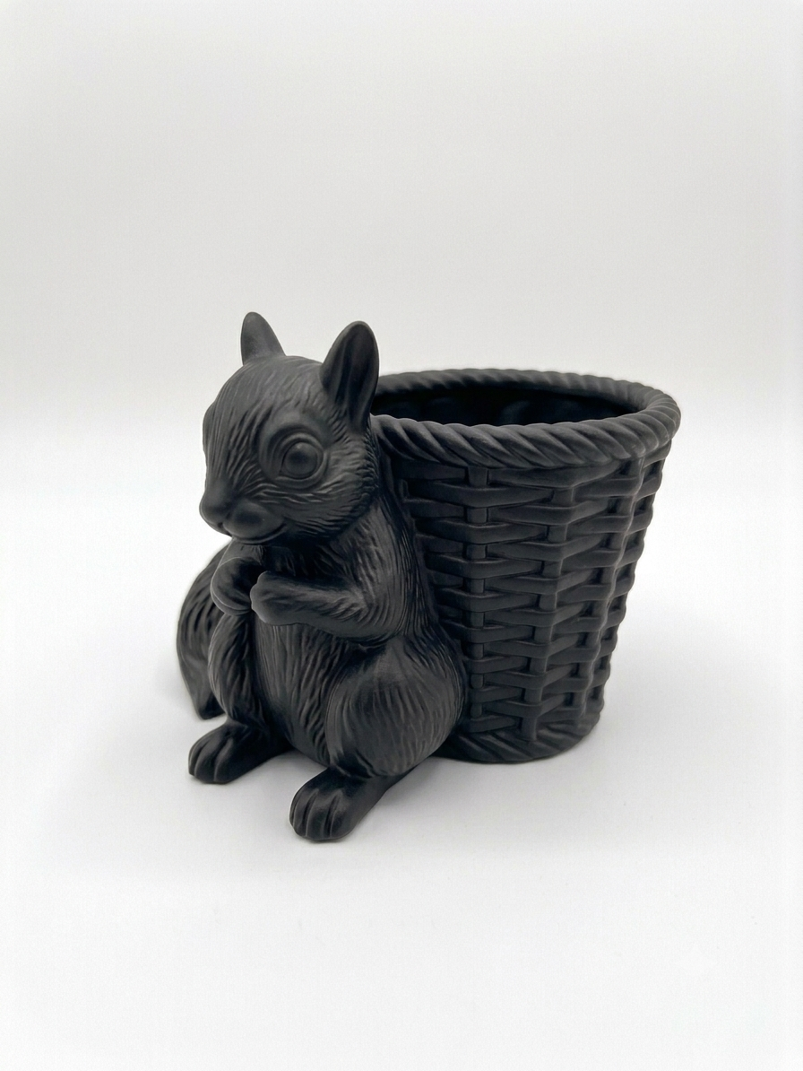 Squirrel Wicker Planter - Image 10