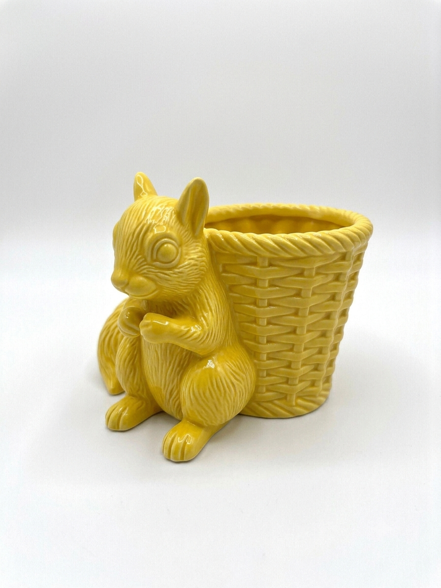 Squirrel Wicker Planter - Image 12