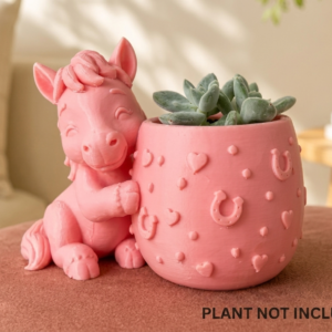 Gallop into Greenery Cute Horse Planter
