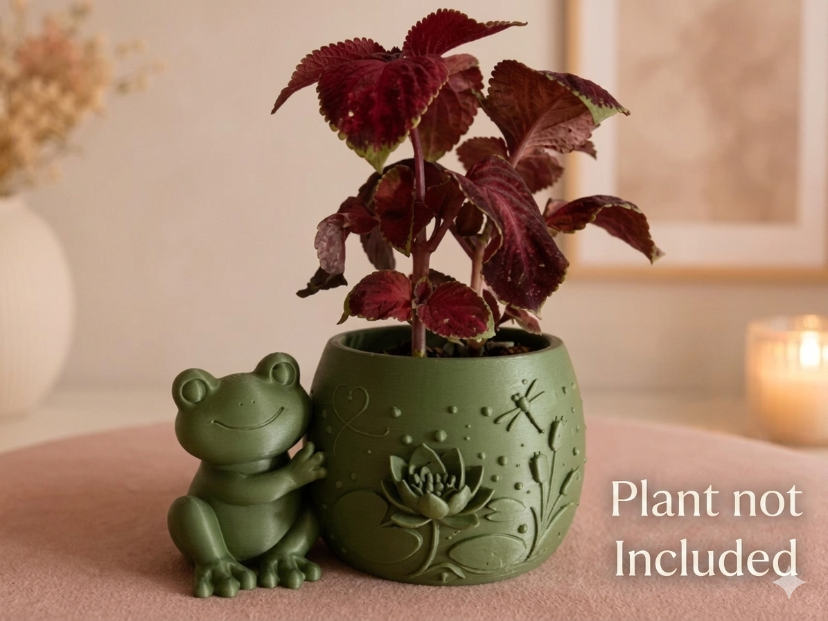 🐸 The Cute Frog Planter