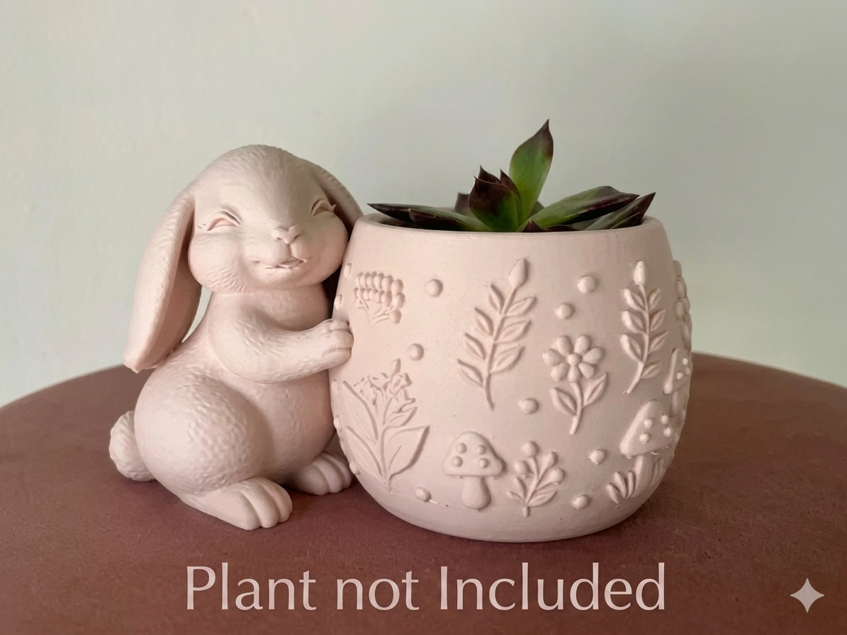 Cute Lop Rabbit Planter