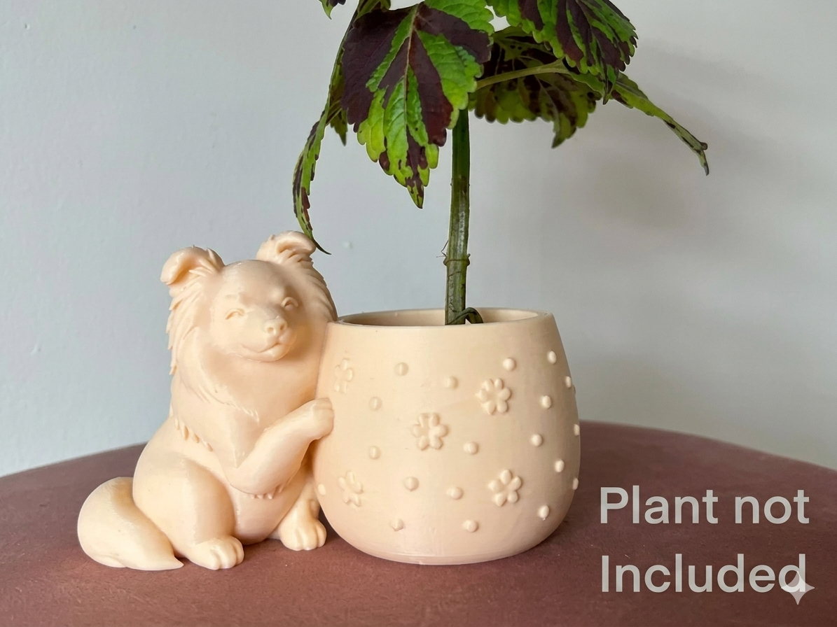 Cute Sheltie Planter