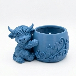 Cute Highland Cow Planter - Image 6