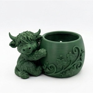 Cute Highland Cow Planter - Image 5