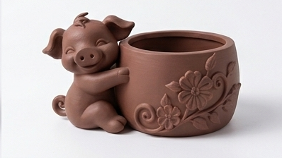 Cute Piggy Planter - Image 6
