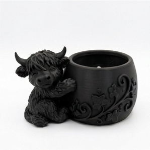Cute Highland Cow Planter - Image 12