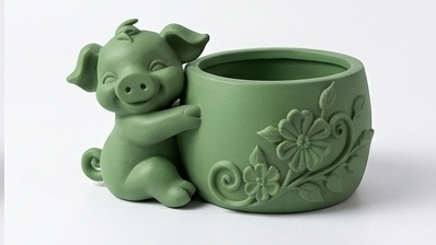 Cute Piggy Planter - Image 7