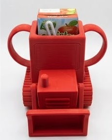 Bulldozer No-Squeeze Toddler Juice Box Holder - Image 6