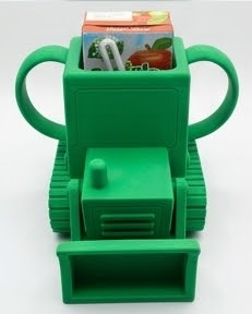 Bulldozer No-Squeeze Toddler Juice Box Holder - Image 4