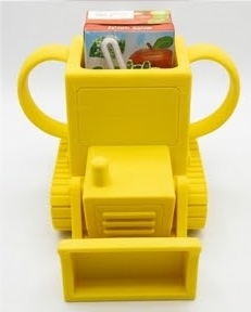 Alternative view of Bulldozer No-Squeeze Toddler Juice Box Holder